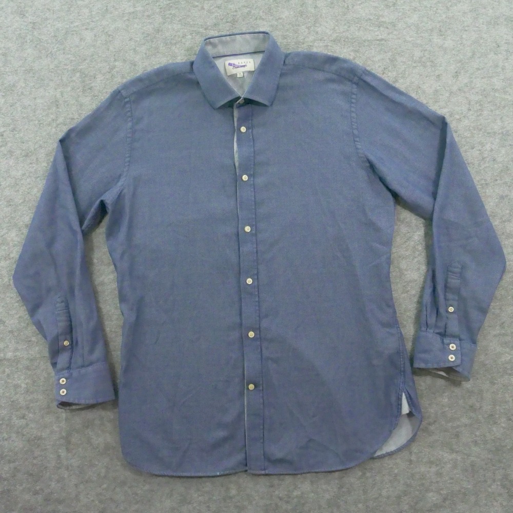 Ted Baker London Shirt Mens 16.5 Blue 34 35 Button Long Sleeve Endurance